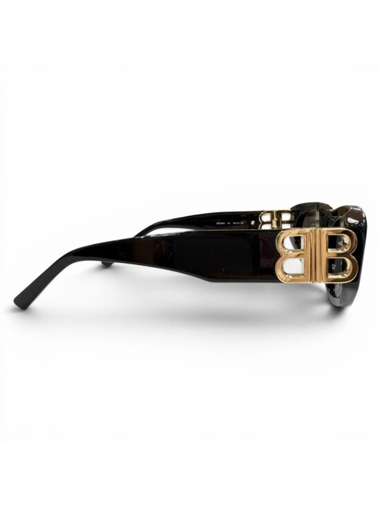 Balenciaga Side Logo Eyewear Sunglasses Black Gold 53 Demo Lens main image 6